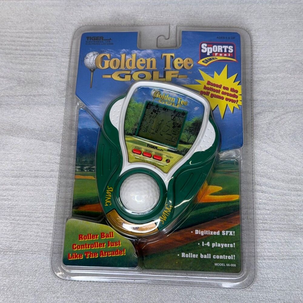 Vintage 1999 Tiger Sports Classic Golden Tee Golf Electronic Handheld Game NEW